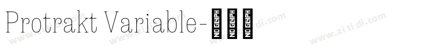 Protrakt Variable字体转换